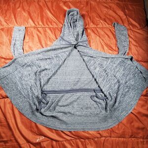 Lululemon Peace of Mind Wrap Hooded Sweater Cardigan Dark Slate Size 4 *No Tags*